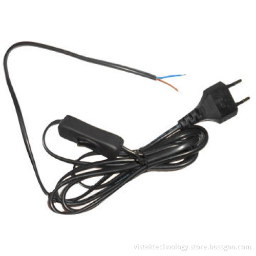 Skinning Solder AC Power Cord with On/Off Switch on AC Cord, PVC Jacket